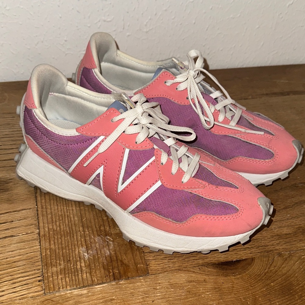 Women's New Balance 327 Vintage Rose and Pink Sneakers